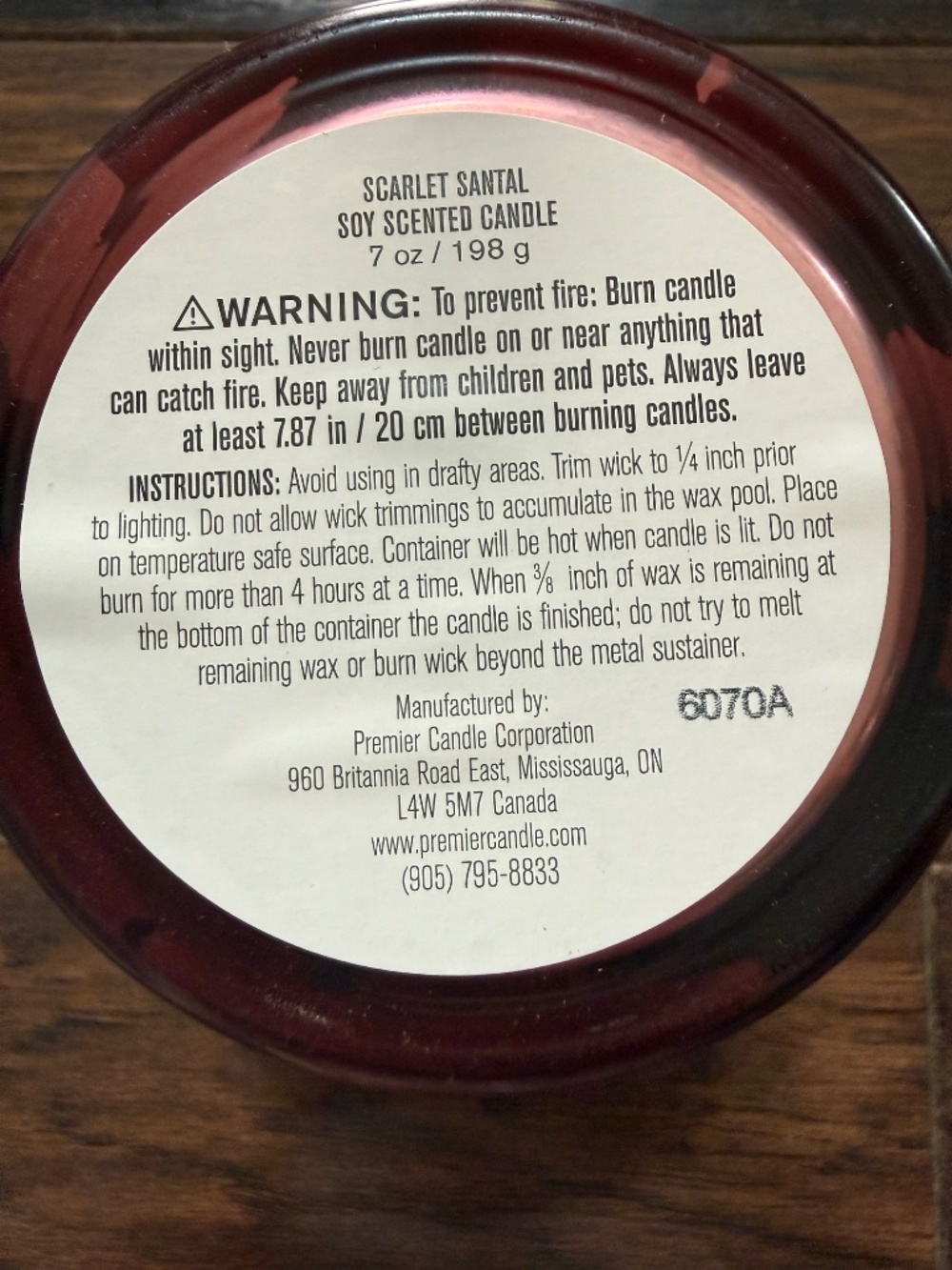 Simply Indulgent Scarlet Santal 7 oz Soy Candle New Floral Glass Jar - Picture 7 of 7